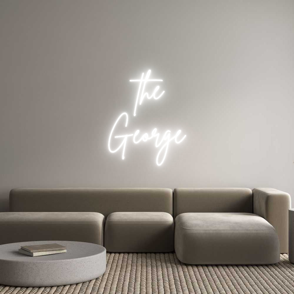 Custom Neon Sign Online Editor the
George