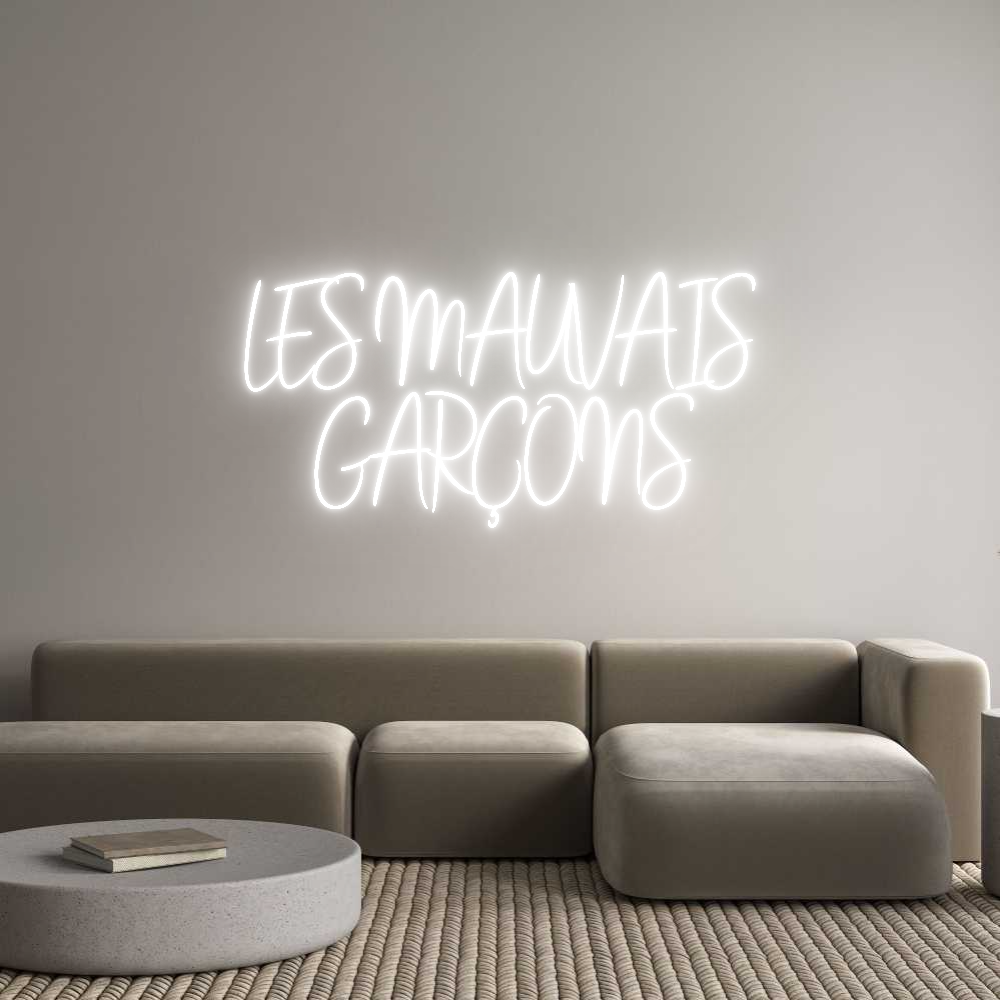 Custom Neon Sign Online Editor LES MAUVAIS
...