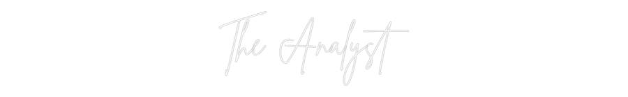 Custom Neon Sign Online Editor The Analyst