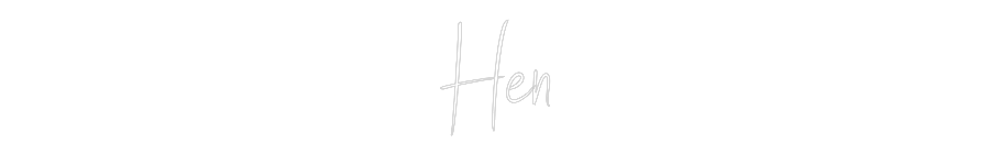 Custom Neon Sign Online Editor Hen