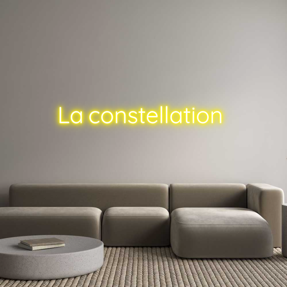 Editor on-line de letreiros de neon personalizados La constellat...