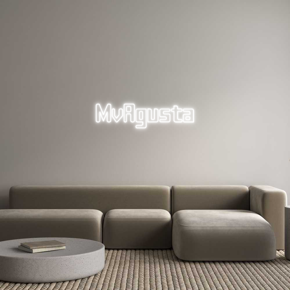 Custom Neon Sign Online Editor MvAgusta