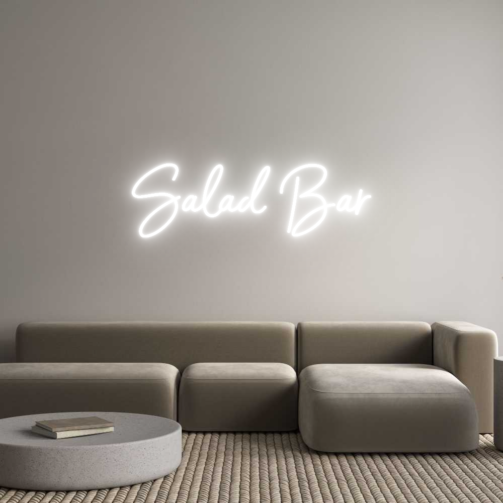 Custom Neon Sign Online Editor Salatbar