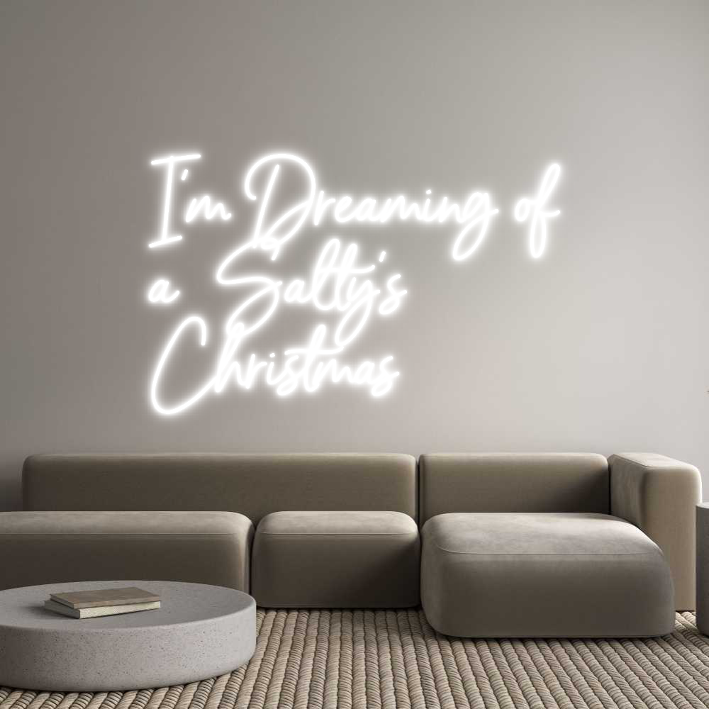 Editor on-line de letreiros de neon personalizados Estou sonhando...