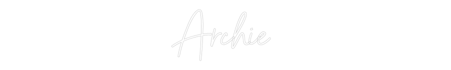 Custom Neon Sign Online Editor Archie
