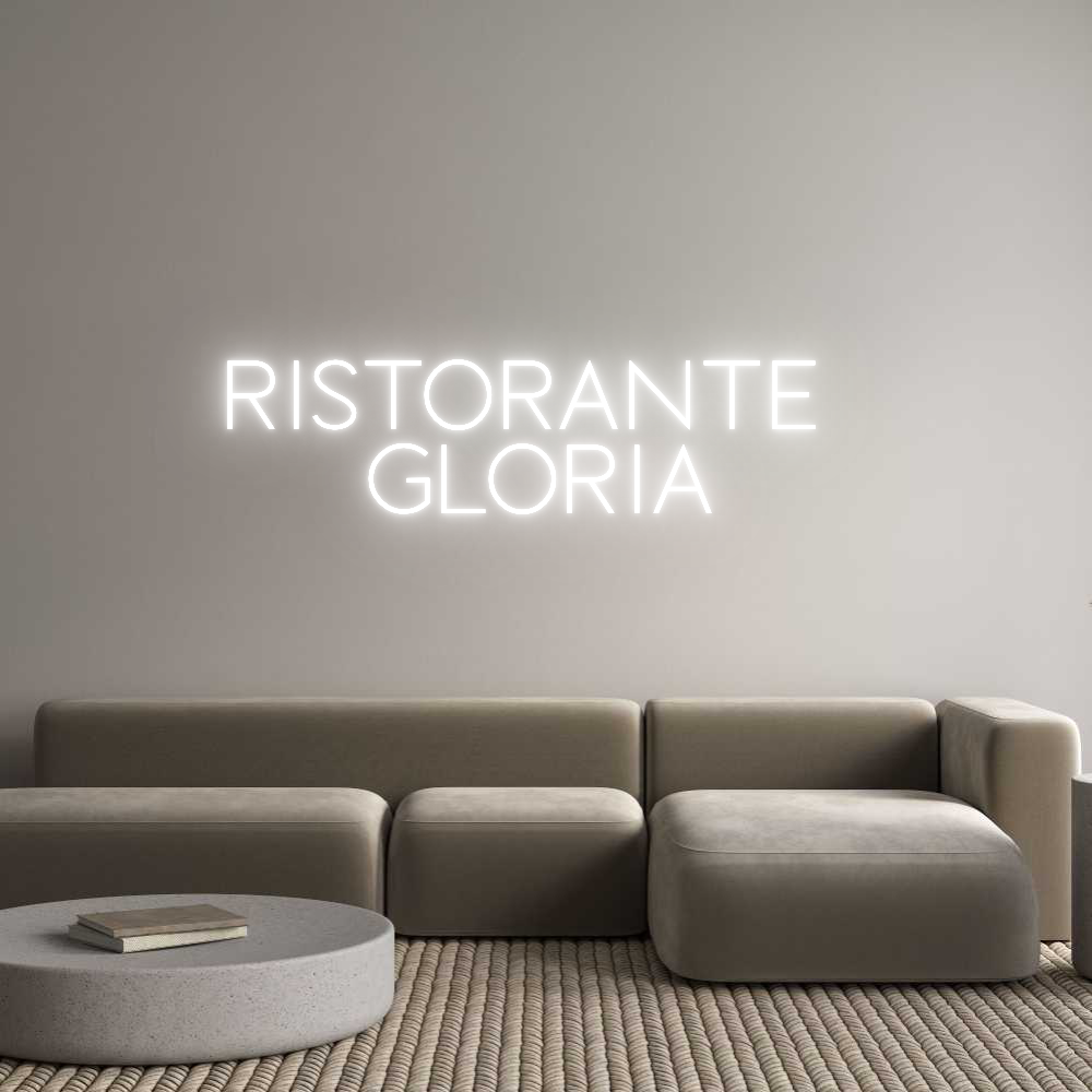 Custom Neon Sign Online Editor RISTORANTE 
...