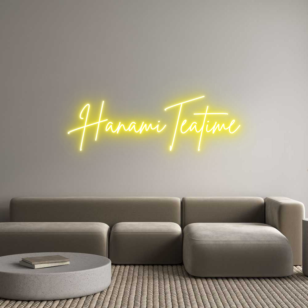 Custom Neon Sign Online Editor HanamiTeatime