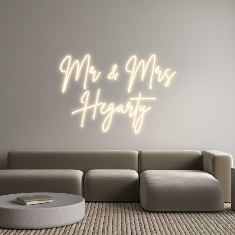 Custom Neon Sign Online Editor Mr & Mrs
Heg...