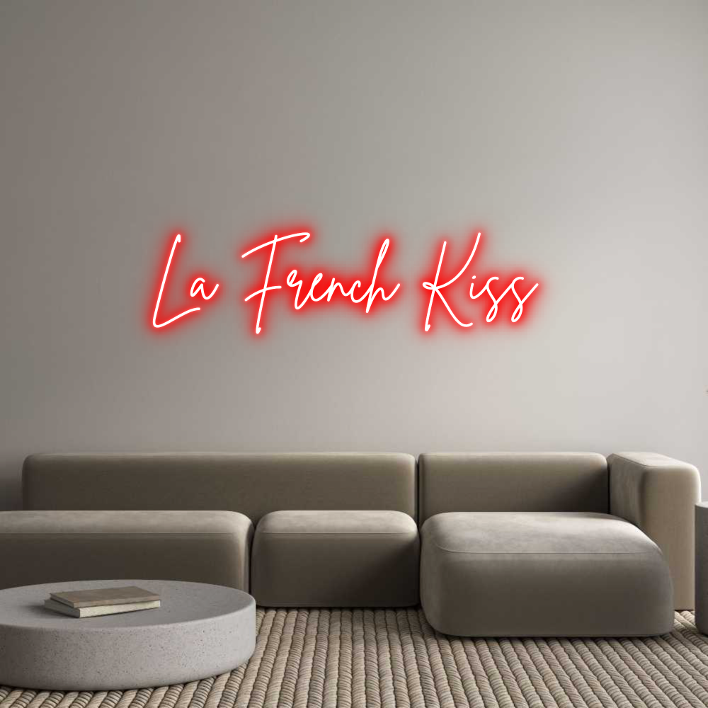 Editor on-line de letreiros neon personalizados La French Kiss