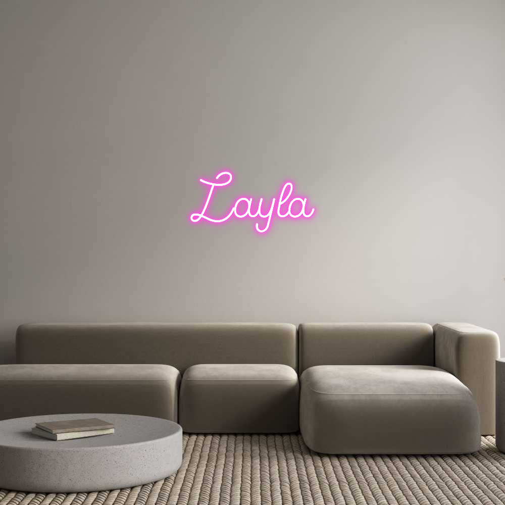 Custom Neon Sign Online Editor Layla