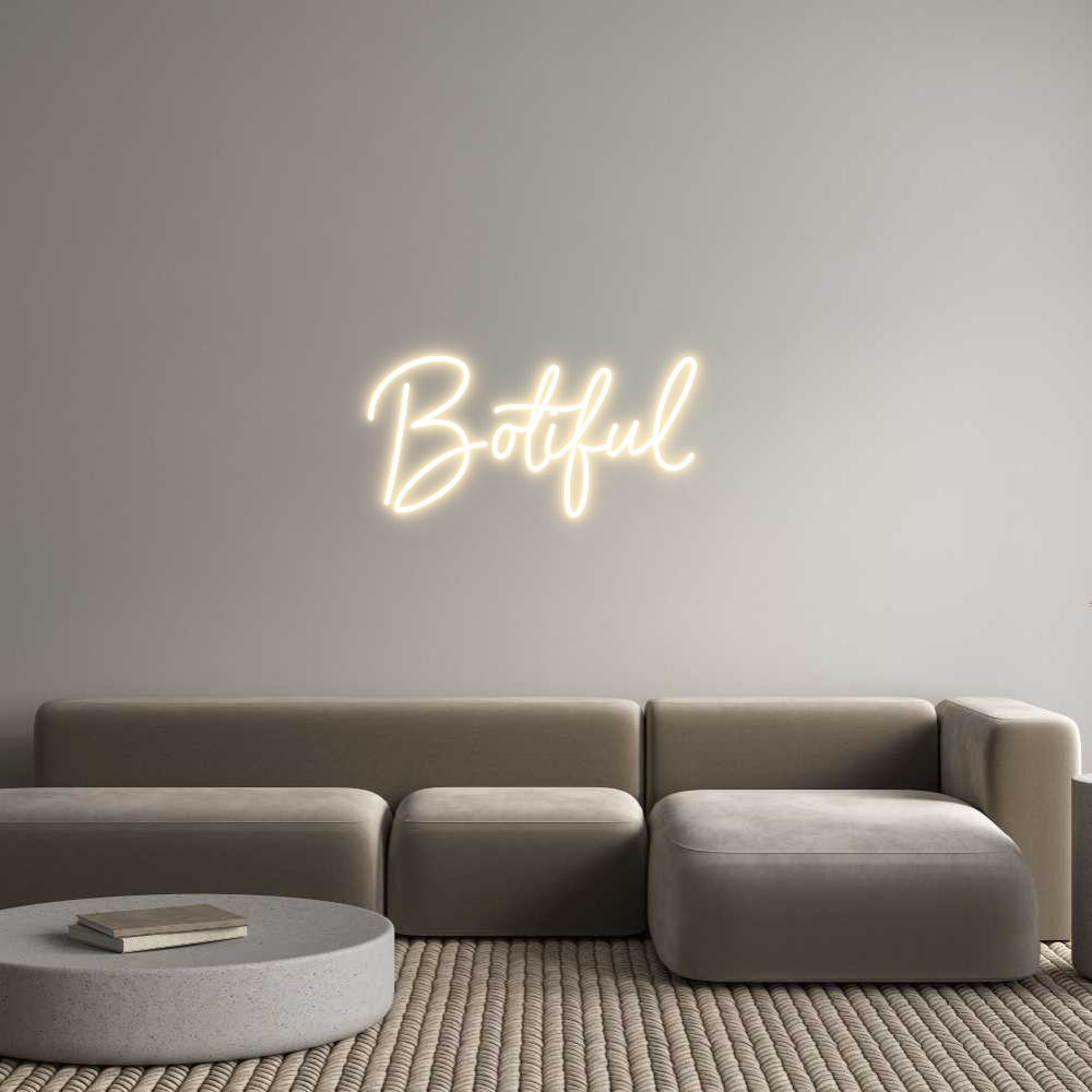 Custom Neon Sign Online Editor Botiful
