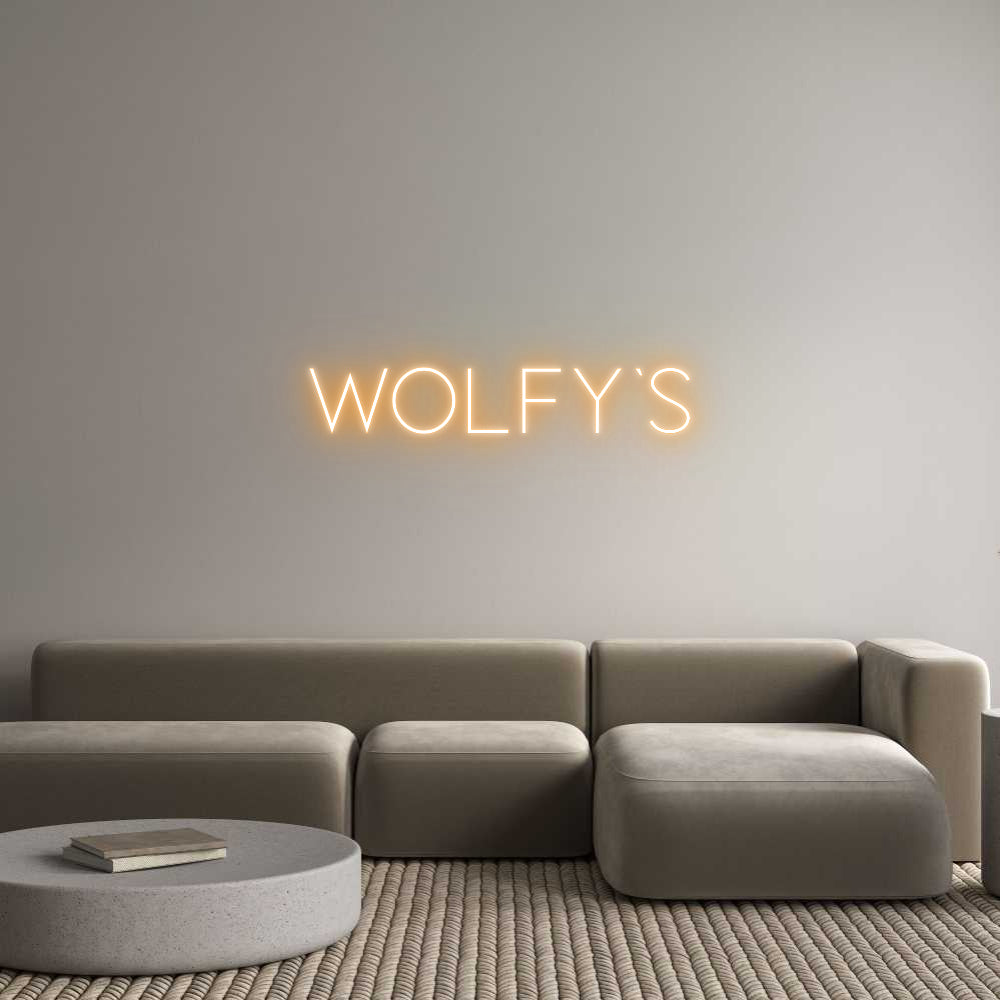 Custom Neon Sign Online Editor WOLFY'S