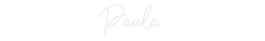Custom Neon Sign Online Editor Paula