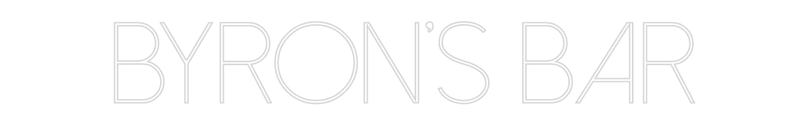 Custom Neon Sign Online Editor BYRON'S BAR