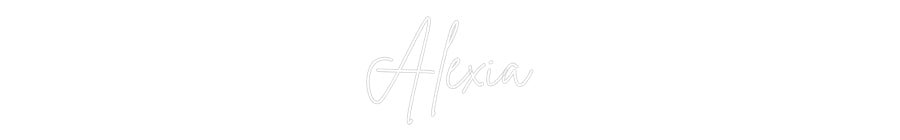 Editor online di insegne al neon personalizzate Alexia