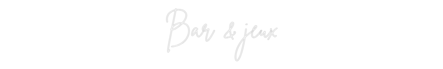 Editor online di insegne al neon personalizzate Bar e giochi