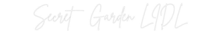 Editor online di insegne al neon personalizzate Secret Garden...