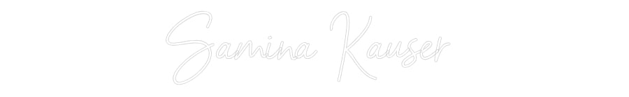 Custom Neon Sign Online Editor Samina Kauser