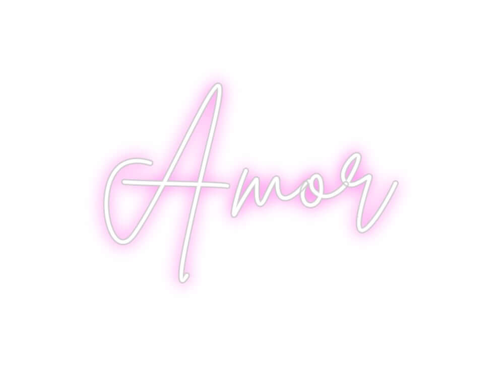 Custom Neon Sign Online Editor Amor