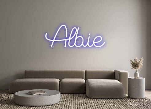 Custom Neon Sign Online Editor Albie