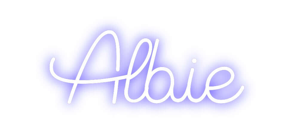 Custom Neon Sign Online Editor Albie