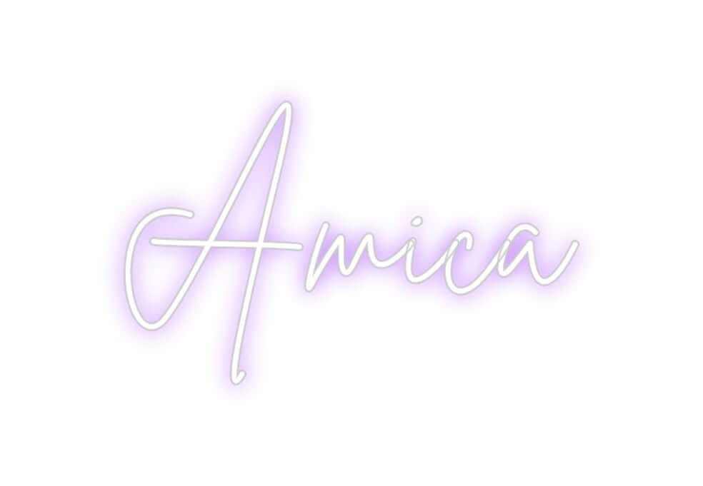 Custom Neon Sign Online Editor Amica