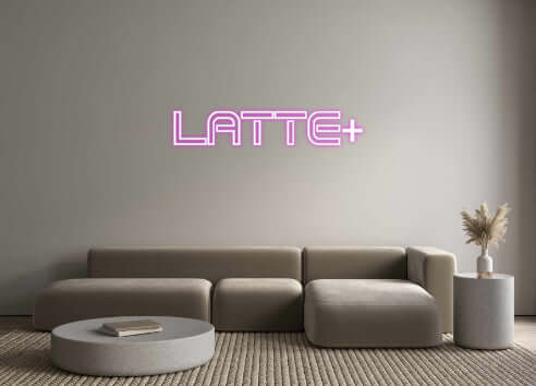 Custom Backlit Neon Sign Online Editor LATTE+