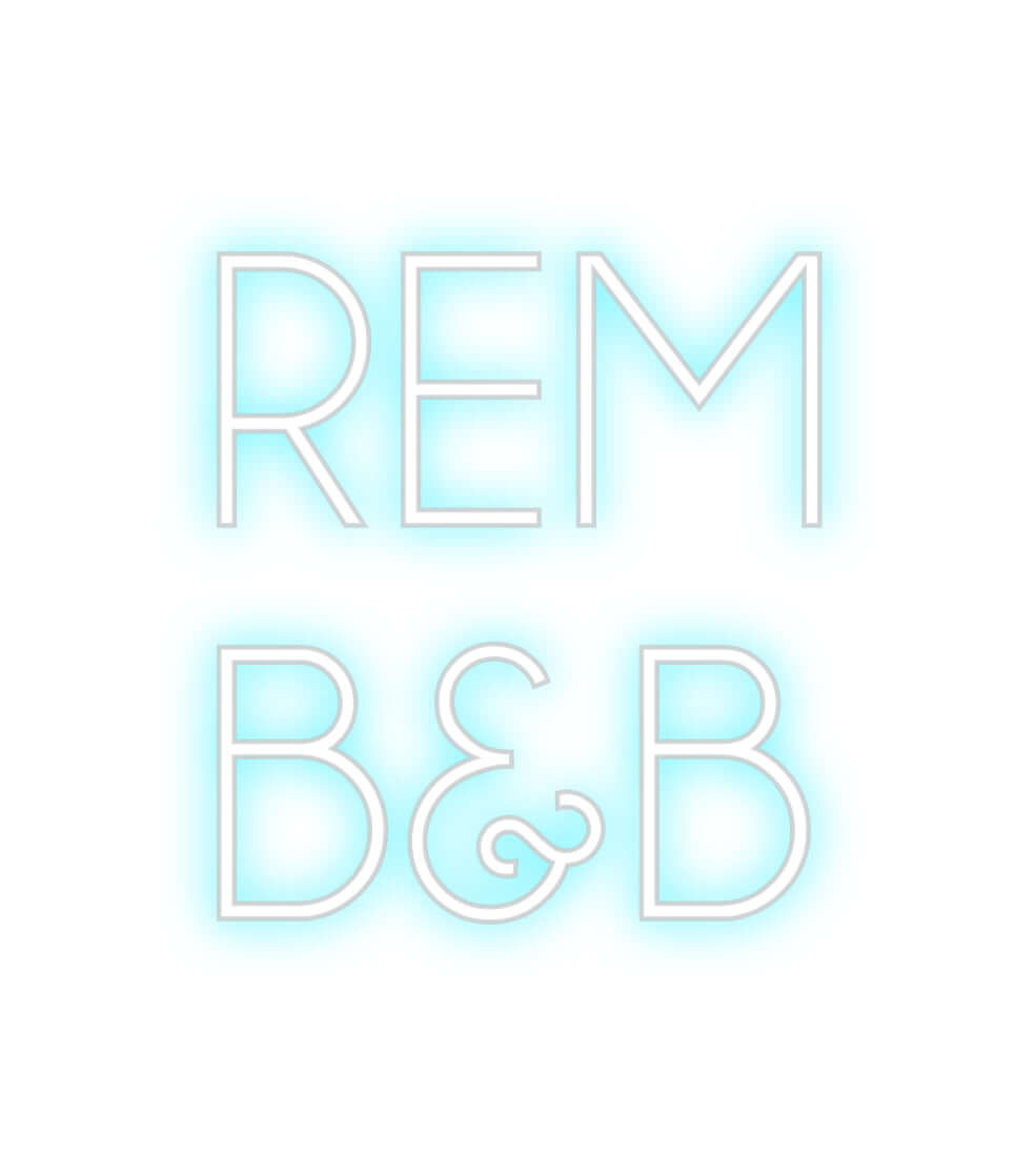 Custom Backlit Neon Sign Online Editor REM
B&B