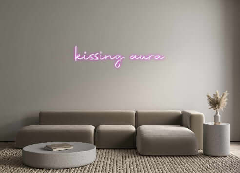 Custom Back Lit Neon Sign Online Editor kissing aura