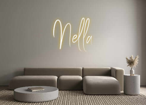 Custom Backlit Neon Sign Online Editor Nella