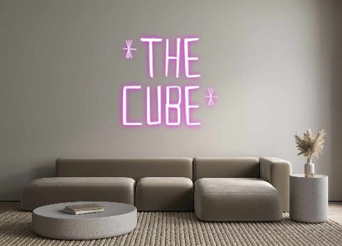 Editor on-line de letreiro de néon retroiluminado personalizado * o
cubo*