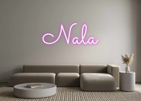 Custom Backlit Neon Sign Online Editor Nala