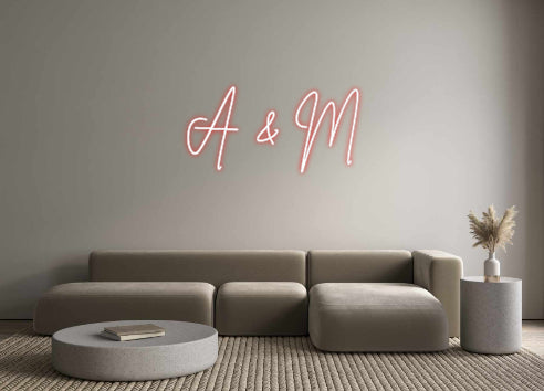 Custom Neon Sign Online Editor A & M