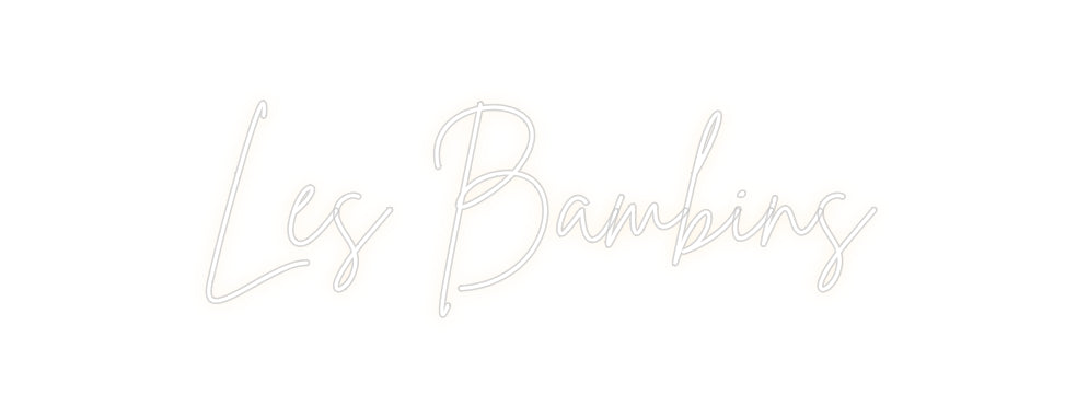 Custom Backlit Neon Sign Online Editor Les Bambins