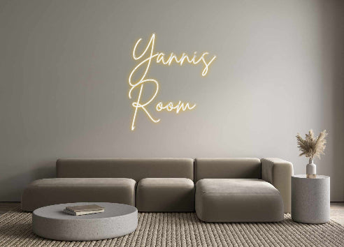 Custom Backlit Neon Sign Online Editor Yannis
Værelse