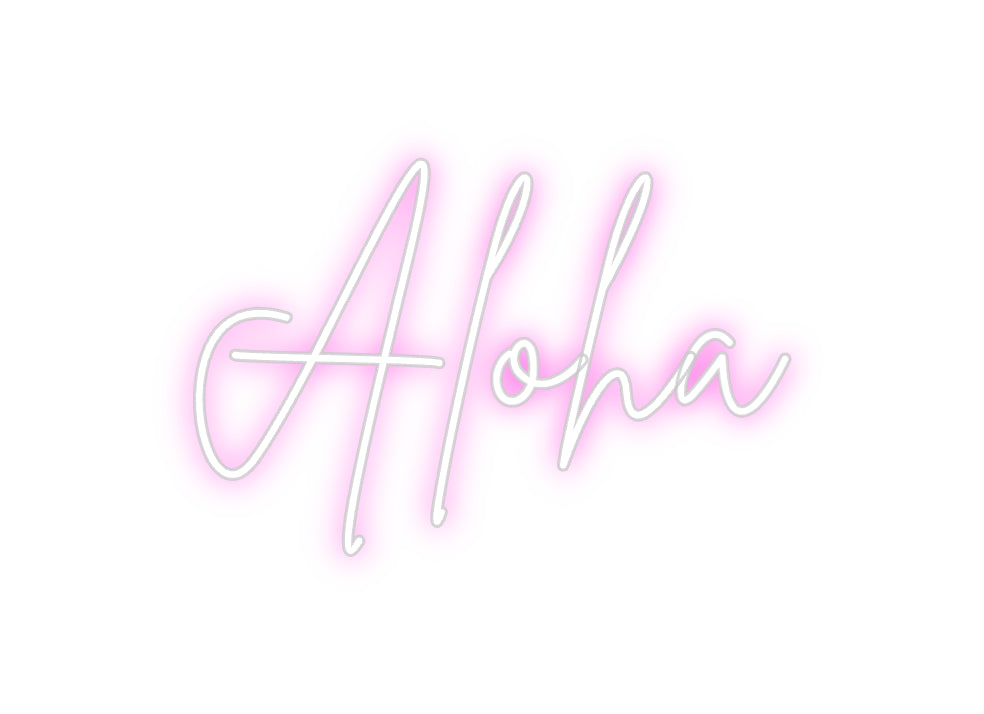 Custom Neon Sign Online Editor Aloha