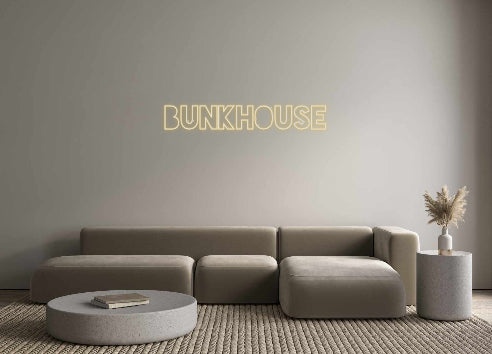 Custom Back Lit Neon Sign Online Editor BUNKHOUSE