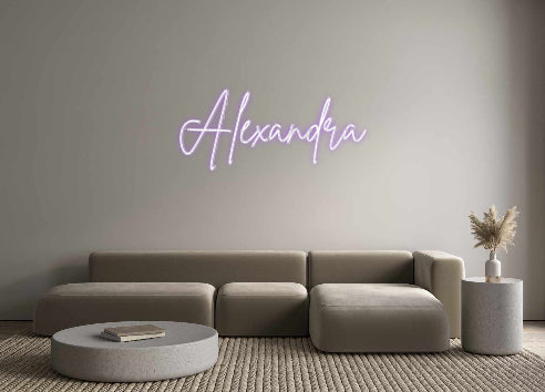 Custom Neon Sign Online Editor Alexandra