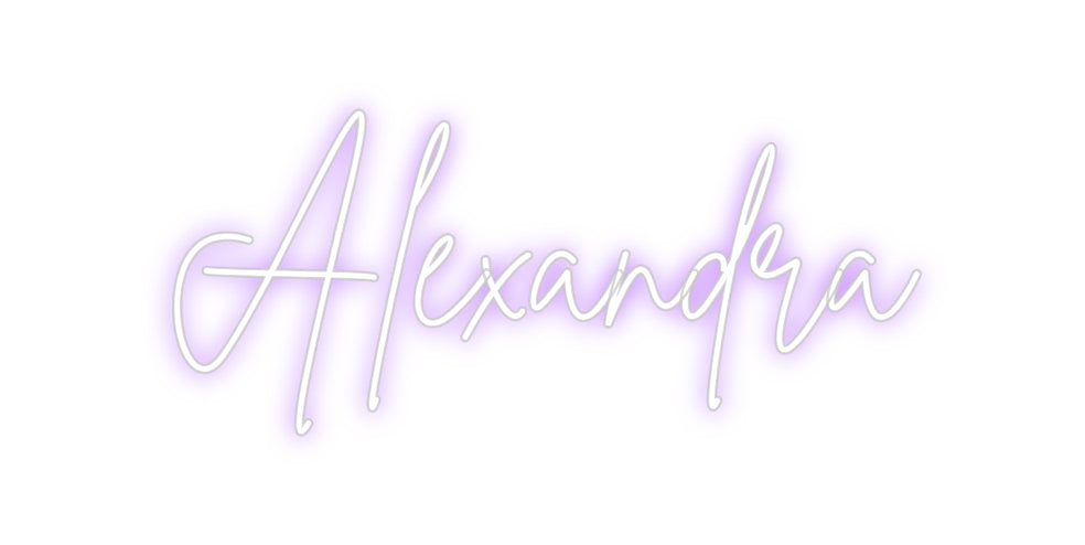 Custom Neon Sign Online Editor Alexandra