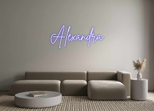 Custom Neon Sign Online Editor Alexandra