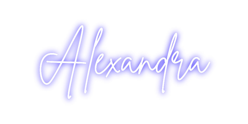 Custom Neon Sign Online Editor Alexandra