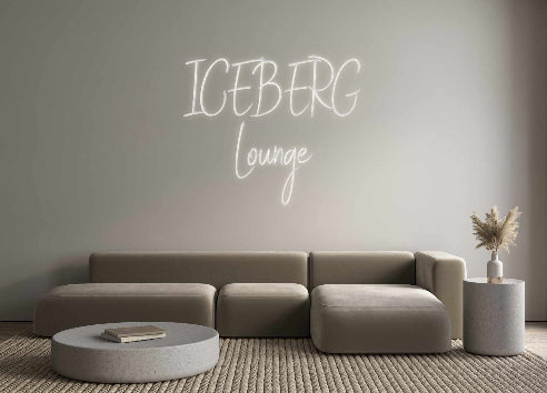 Editor on-line de letreiro de néon retroiluminado personalizado ICEBERG
Saguão