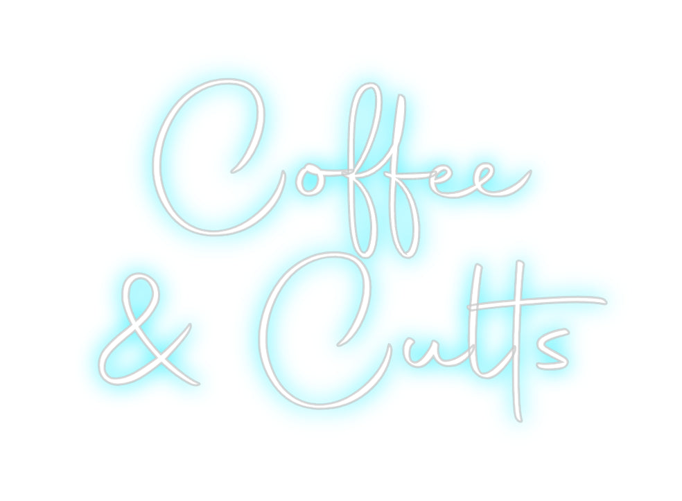 Custom Backlit Neon Sign Online Editor Coffee
& Cu...