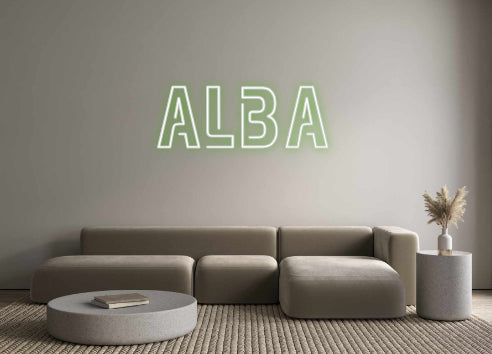 Custom Neon Sign Online Editor ALba