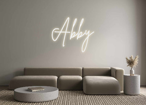 Custom Neon Sign Online Editor Abby