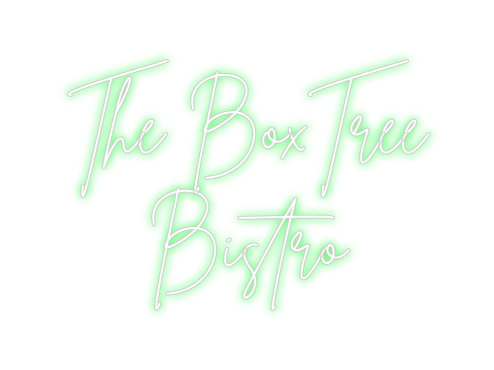 Egendefinert bakbelyst neonskilt Online Editor The BoxTree ...