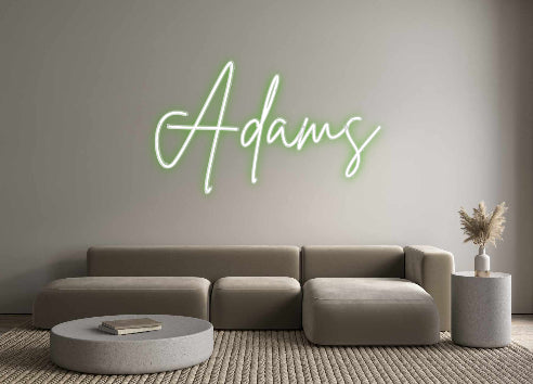 Custom Neon Sign Online Editor Adams