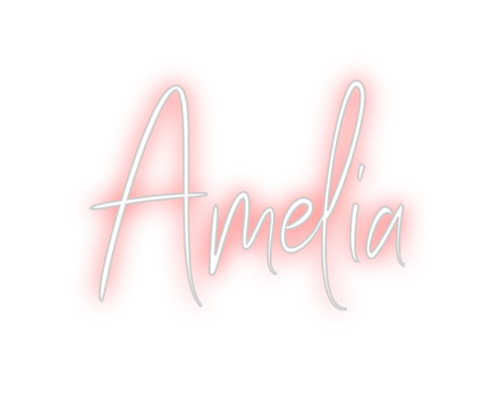 Custom Neon Sign Online Editor Amelia