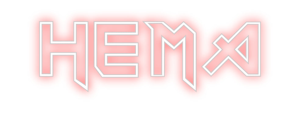 Custom Backlit Neon Sign Online Editor HEMA