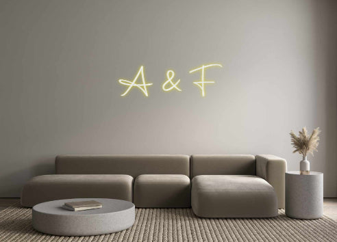 Custom Neon Sign Online Editor A & F